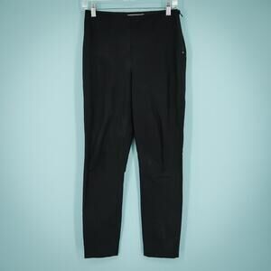 Everlane Size 4 Black Side Zip Elastic Waist Tapered Skinny Leg Cropped Pants